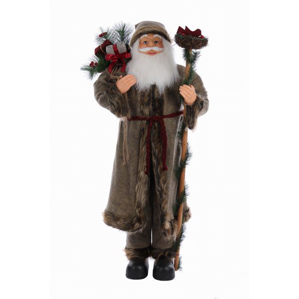 Holiday-Time-48inch-Fabric-Woodland-Santa